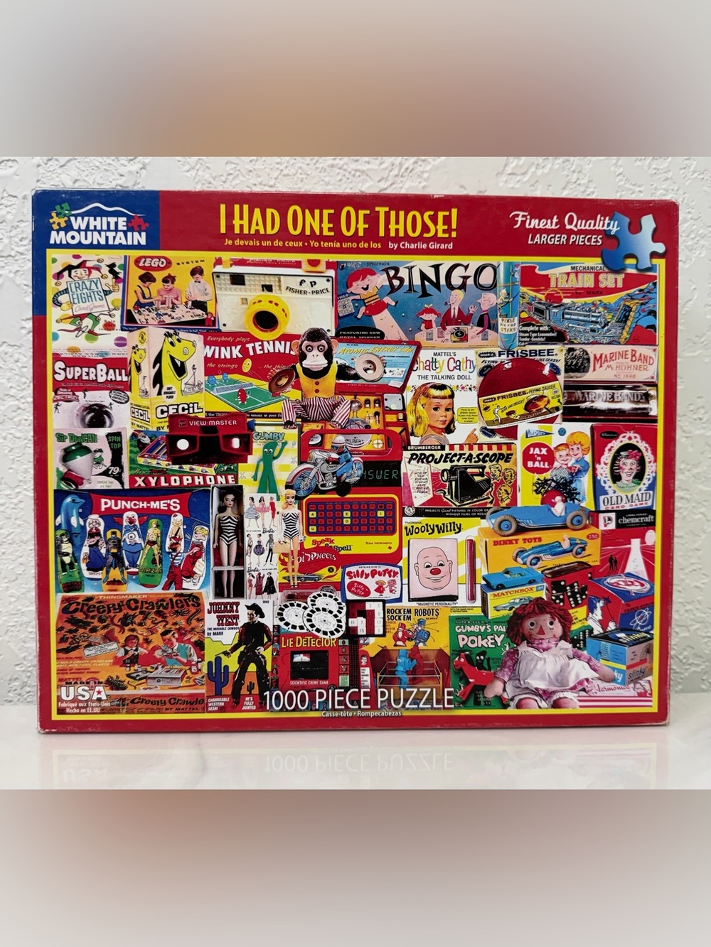 White Mountain 1000 Piece Puzzle - I Had One of Those! Complete